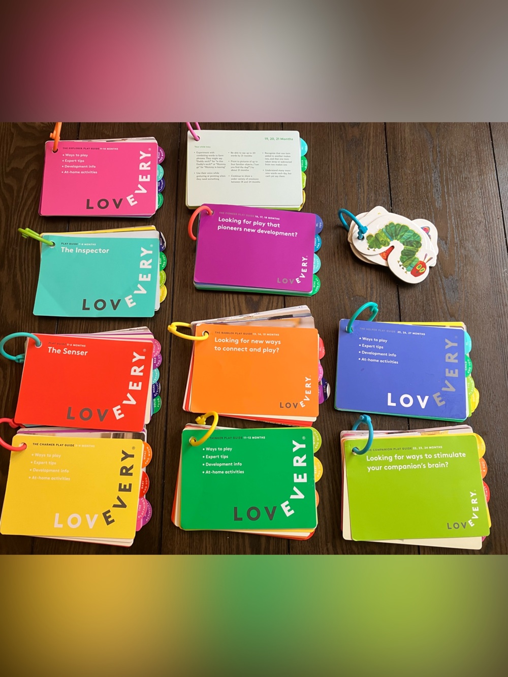 10 Lovevery Play Guides Bundle with Caterpillar Book